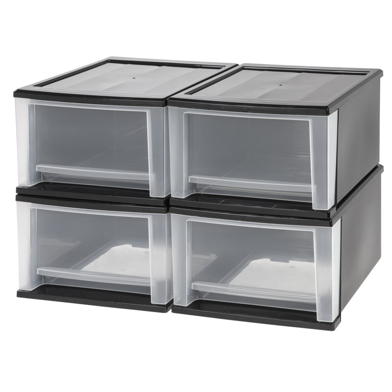 stackable plastic drawers